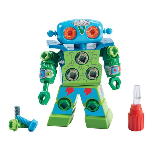 DISENA Y ATORNILLA ROBOT AZUL