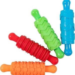 RODILLOS PLASTICOS PARA PINTURA Y PLASTICINA, SET DE 4