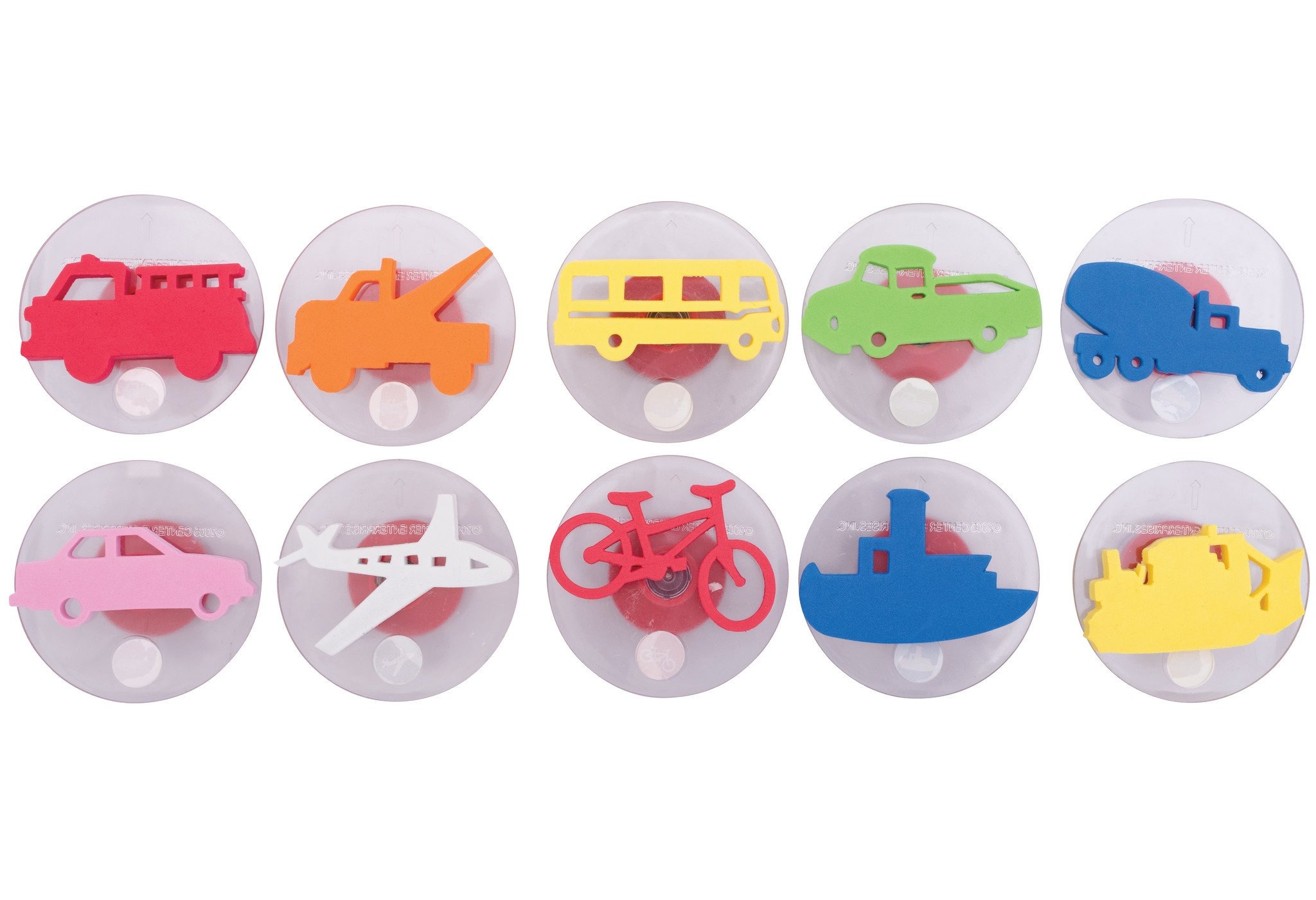 SELLOS GDES MEDIOS DE TRANSPORTE 1, SET DE 10