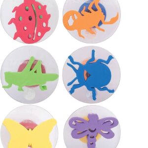 SELLOS GDES INSECTOS, SET DE 6