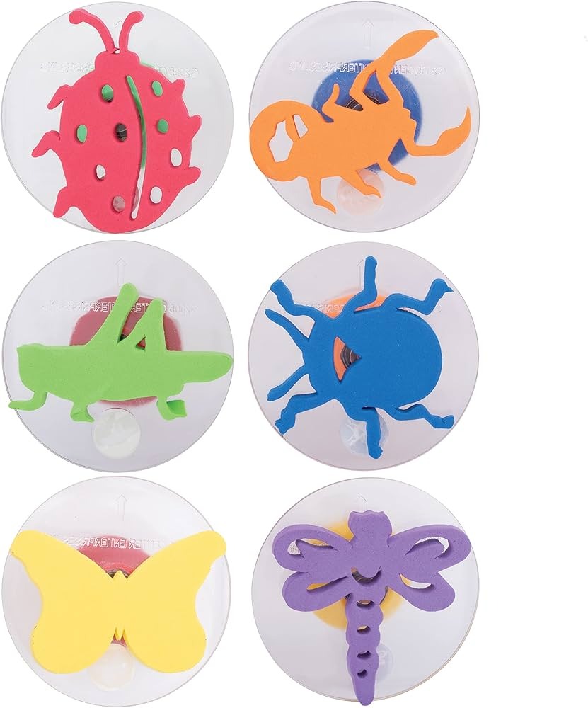 SELLOS GDES INSECTOS, SET DE 6