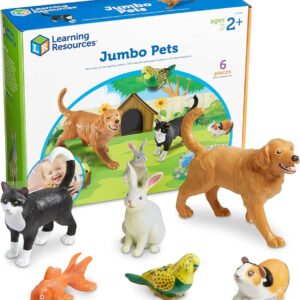 ANIMALES JUMBO PLASTICOS PETS, SET DE 6