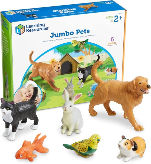 ANIMALES JUMBO PLASTICOS PETS, SET DE 6