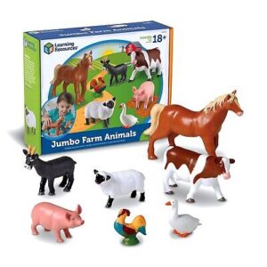 ANIMALES JUMBO PLASTICOS FARM, SET DE 7