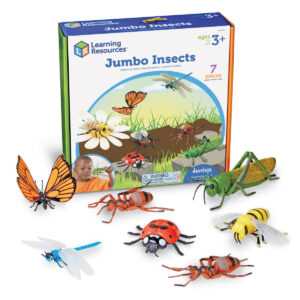 ANIMALES JUMBO PLASTICOS INSECTOS, SET DE 7
