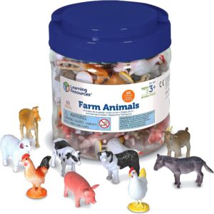 COUNTERS PLASTICOS REALES, SET 60PZ GRANJA