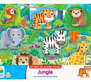 ROMPECABEZAS DE MADERA MY FIRST LIFT & LEARN JUNGLE