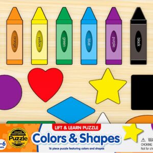 ROMPECABEZAS DE MADERA LIFT & LEARN COLORS & SHAPES