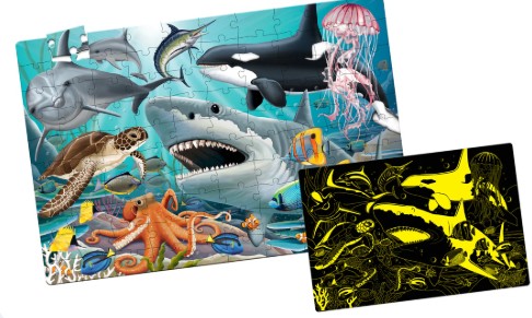ROMPECABEZAS GLOW IN THE DARK OCEAN, 100 PIEZAS