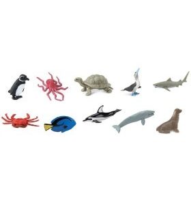 TOOB: ANIMALES DEL OCEANO PACIFICO, SET DE 10