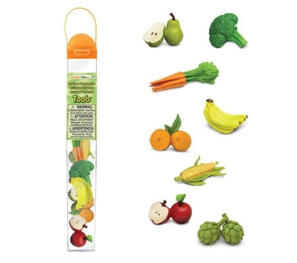 TOOB: FRUTAS Y VERDURAS, SET DE 8