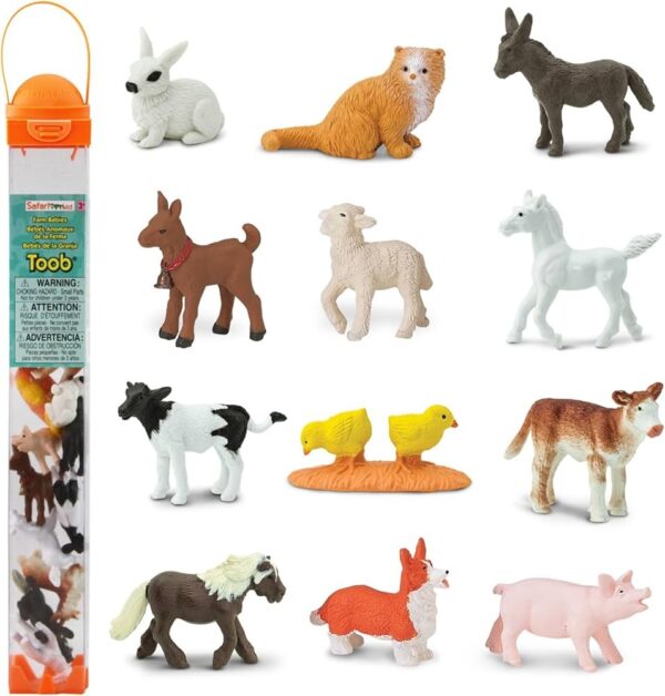 TOOB: ANIMALES DE LA GRANJA SET DE 12